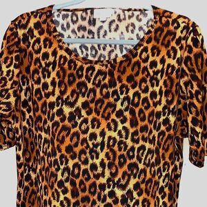 NEW NWT LuLaRoe Julia Pencil Dress Animal Print Black Slim Fitted Knee Length